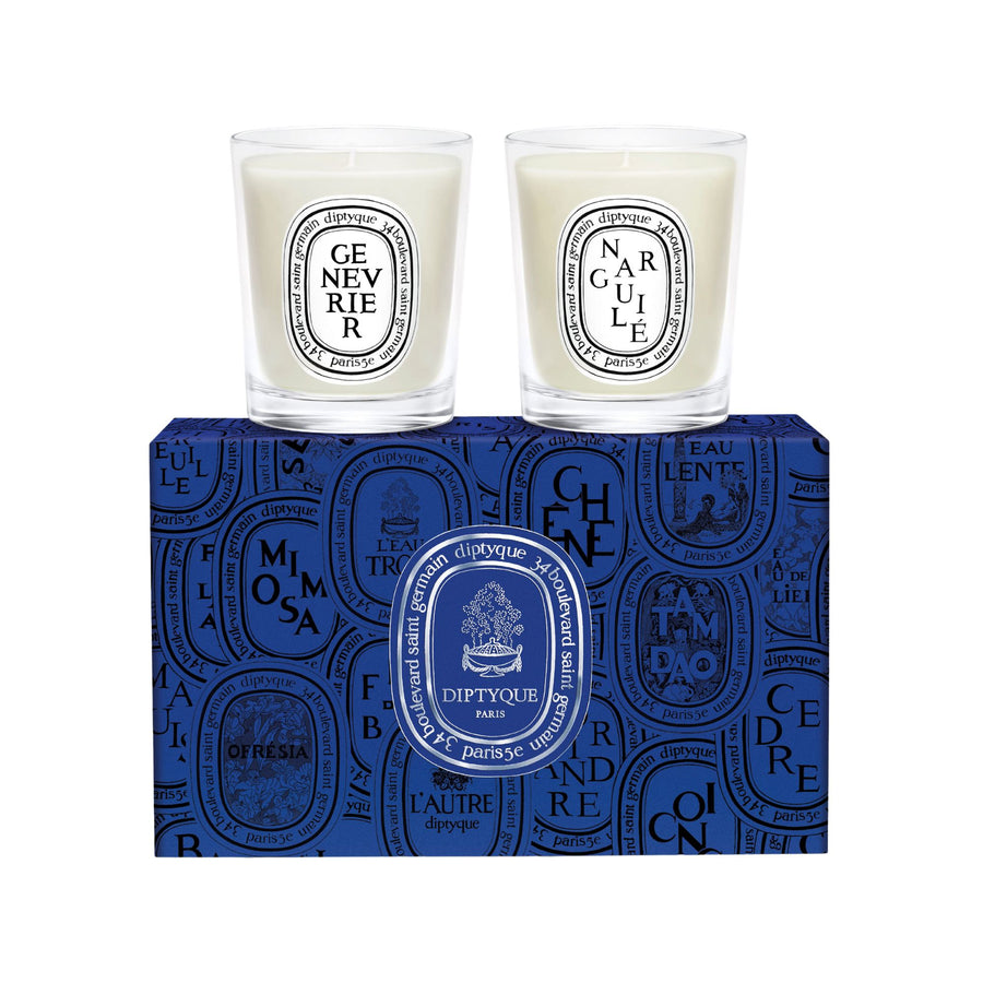 Diptyque Narguilé & Genévrier Set of 2 Small Candles