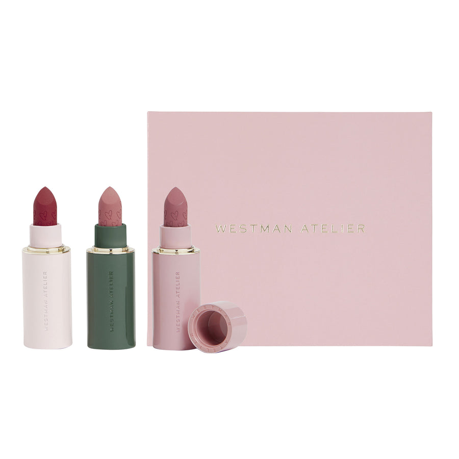 Westman Atelier Lip Suede Matte Lipstick Trio