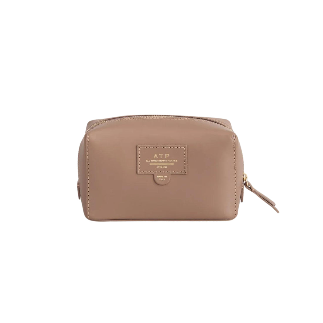 ATP Atelier Capanne Hazelnut Leather Beauty Bag