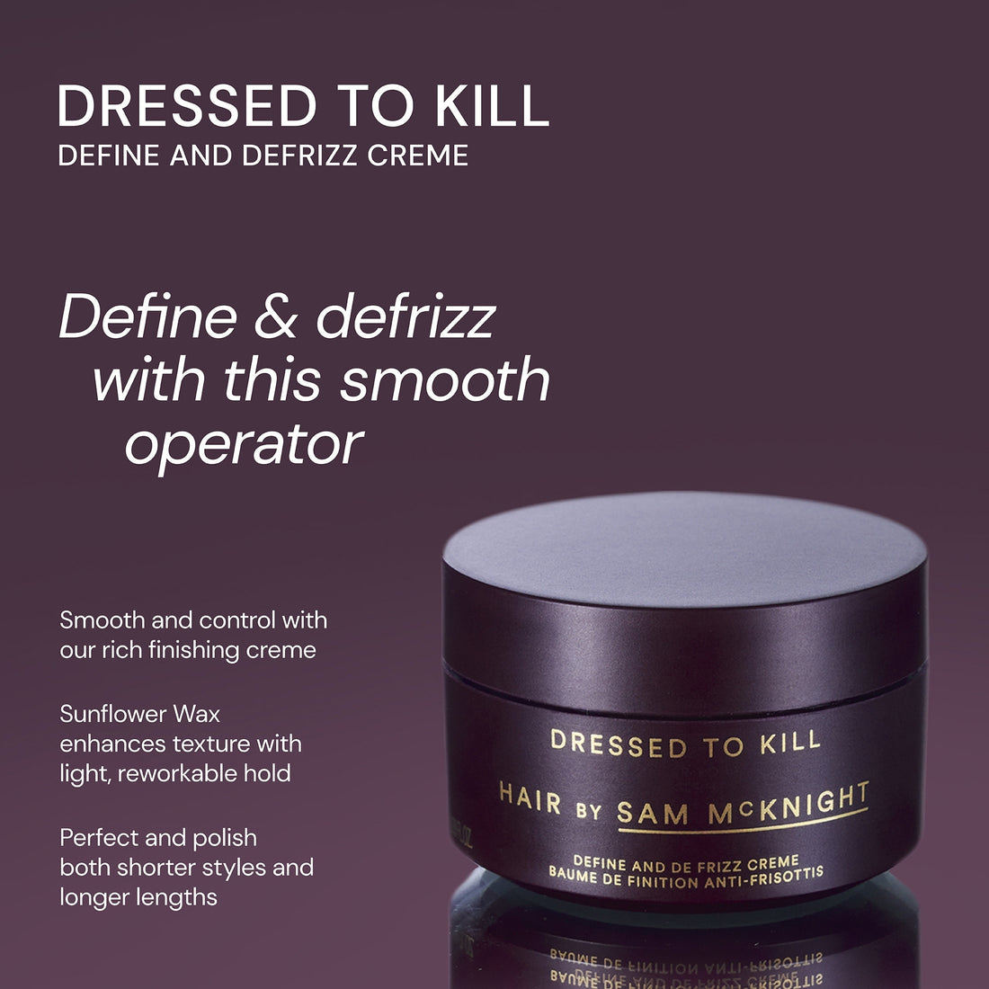 Hair by Sam McKnight Dressed to Kill Define and Defrizz Creme 50 ml