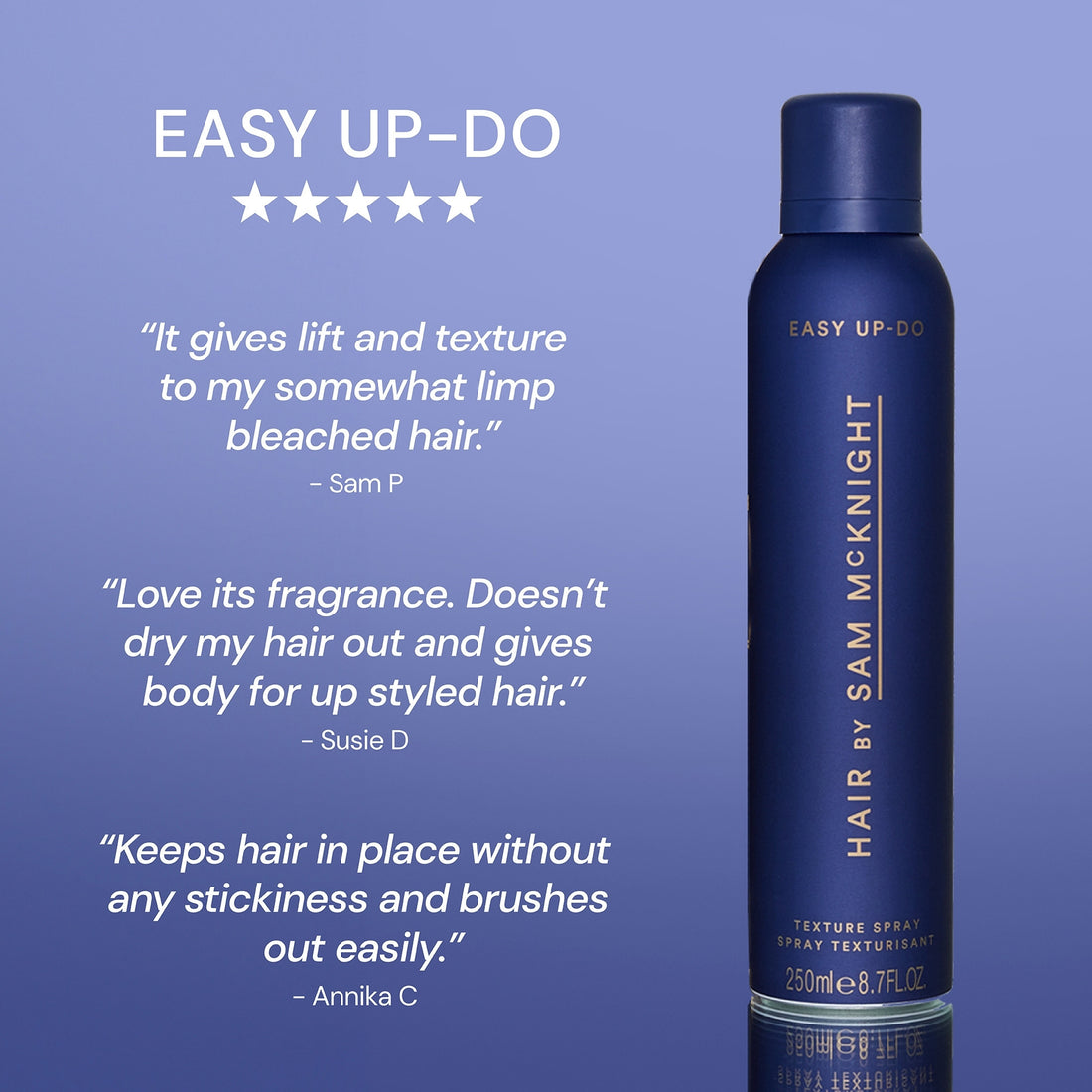 Hair by Sam McKnight Easy Up-Do Texture Spray 250 ml