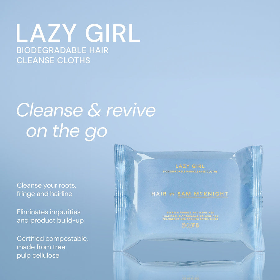 Hair by Sam McKnight Lazy Girl Biodegradable Hair Cleanse Cloths