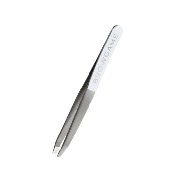 Browgame Original Slanted Tweezer - White - Koch Parfymeri